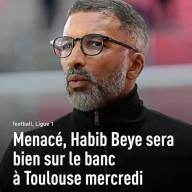 Menacé, Habib Beye, l'entraîneur de Rennes, sera bien sur le banc à Toulouse mercredi