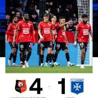 Rennes domine Auxerre et retrouve le podium