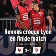 Réduit à dix, l'OL s'effondre à Rennes, Kader Meïté décisif
